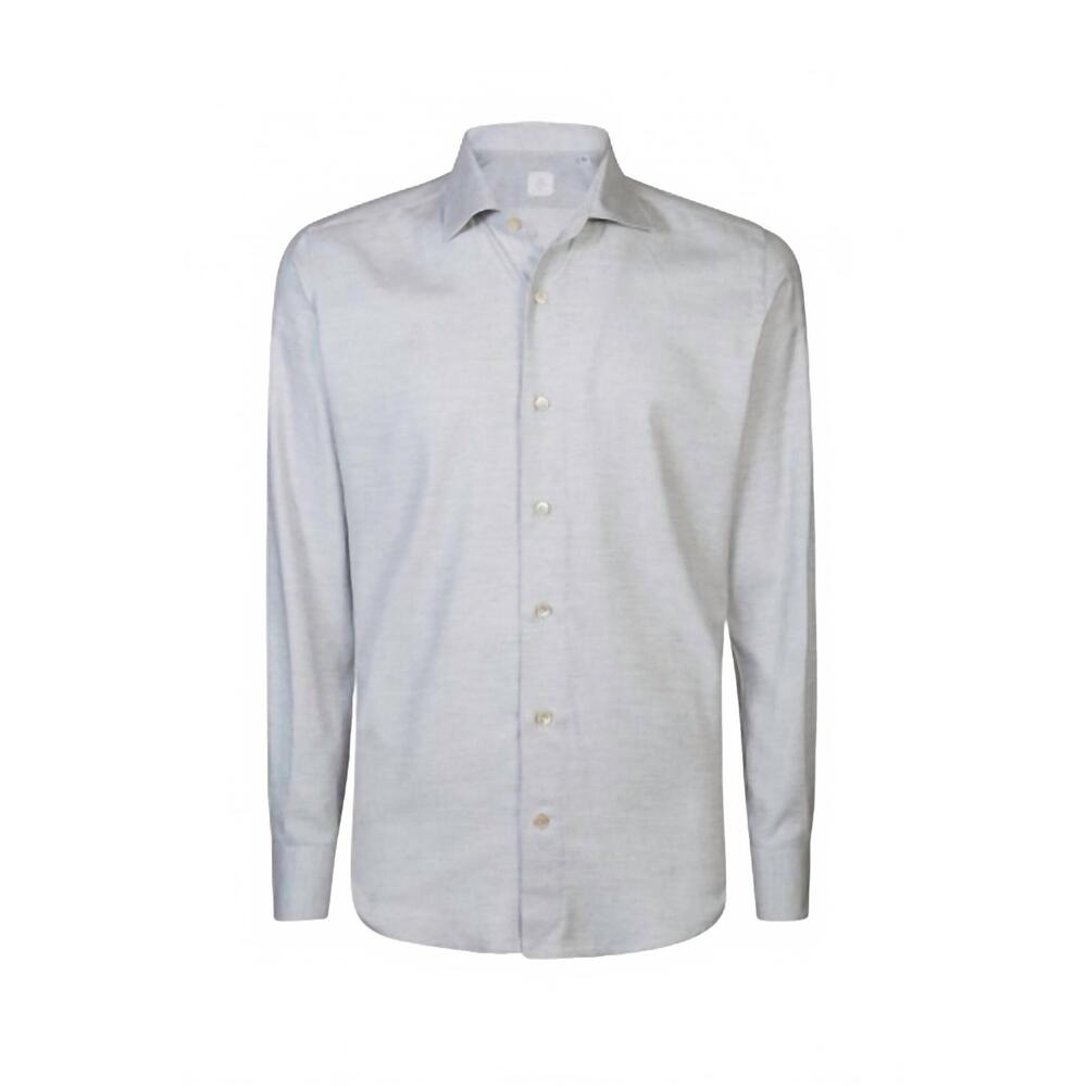 NEW ELEVENTY men's button down shirt in grey